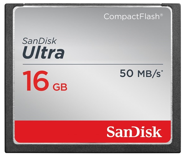 SanDisk CF Ultra 16GB, 50MB/s