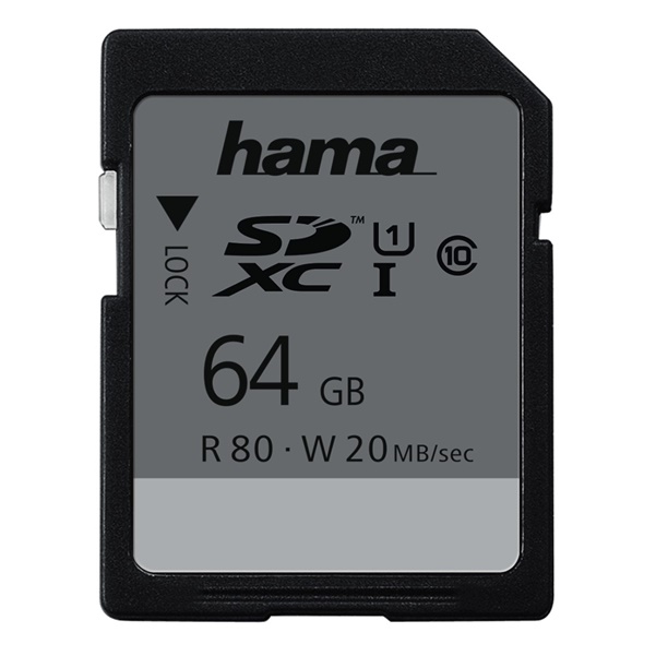Hama SDXC 64GB C10 UHS-I silver