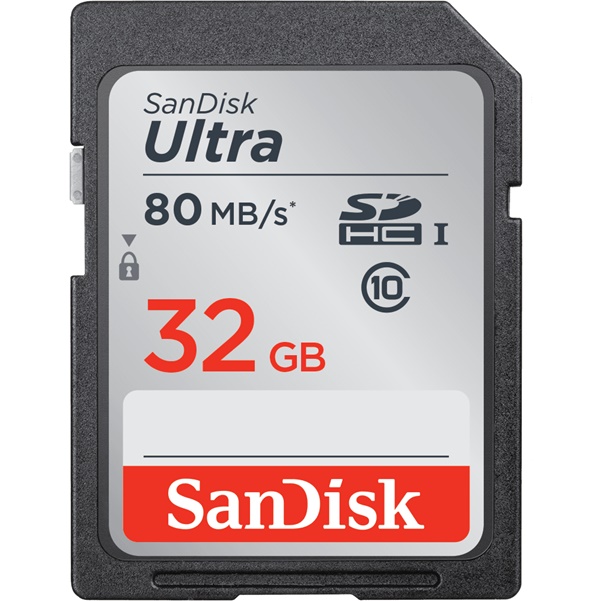 SanDisk SDHC ULTRA 32GB UHS-I 80MB/s