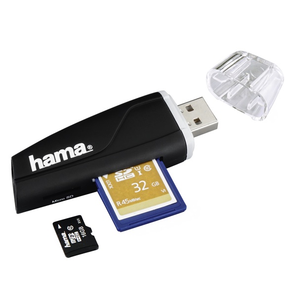 Hama USB-Stick Lesegerät SD/microSD