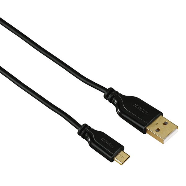 Hama MICRO-USB-KABEL 75CM VERDREHS.
