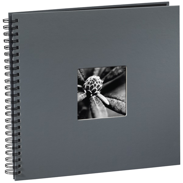 Hama Spiral-Album "Fine Art", 36 x 32 cm, 50 schwarze Seiten, Grau