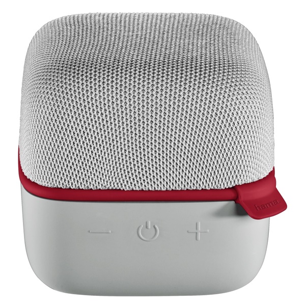Hama Bluetooth®-Lautsprecher Cube, Grau/Rot