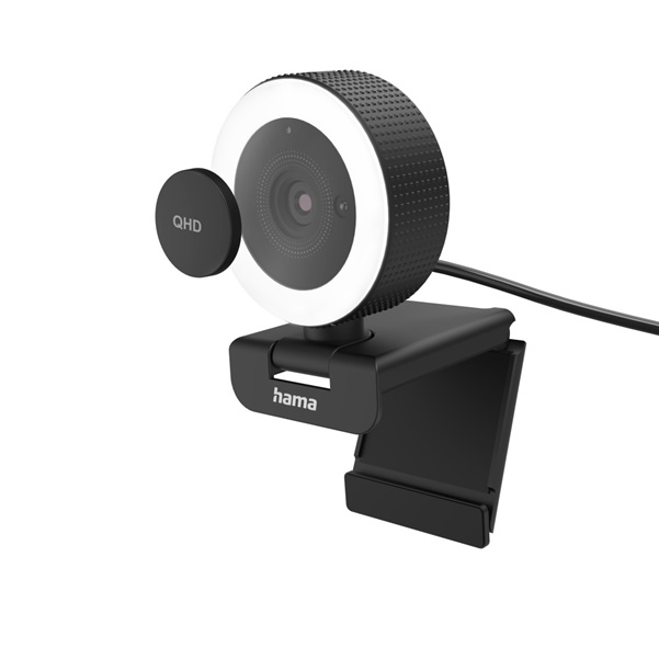 Hama Webcam mit Ringlicht "C-800 Pro", QHD, mit Fernbedienung