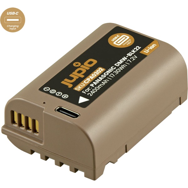 Jupio CPA0302 Ultra C (USB-C Input) wie Panasonic DMW-BLK22