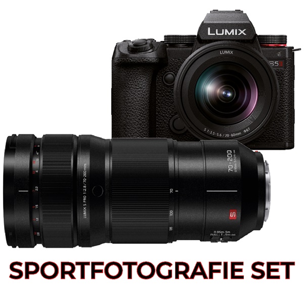 Panasonic Lumix DC-S5 II + Lumix S 20-60mm + Lumix S Pro 70-200mm/2,8 | Sportfotografie Set