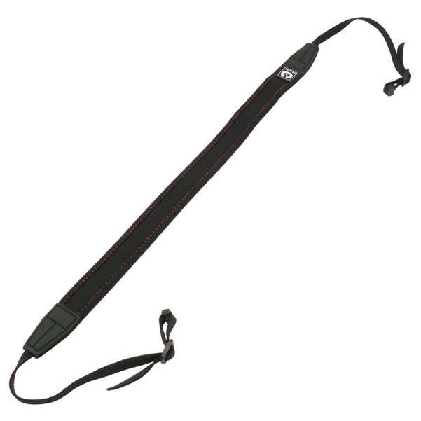 Caruba Camera Neckstrap - Slim Type (Schwarz + Rot)