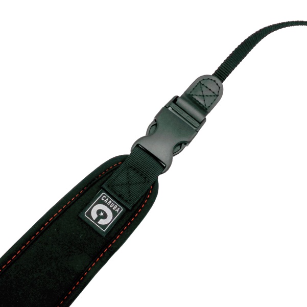 Caruba Camera Neckstrap - Comfort + Quick release (Schwarz + Rot)