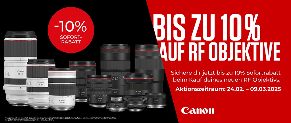 Canon | 10% Objektivrabatt-Aktion